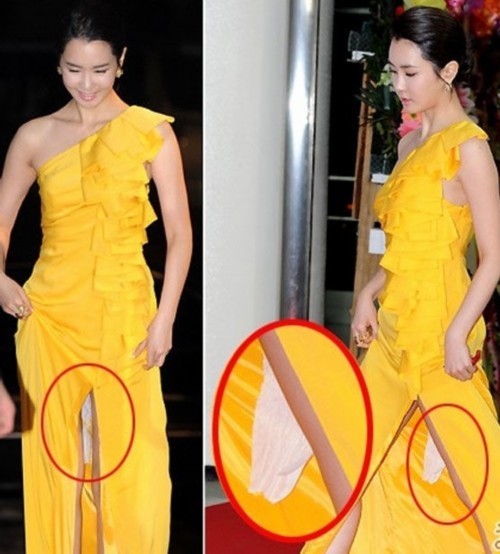 韩国女明星红毯简单大方,韩国女星红毯衣着暴露引争议