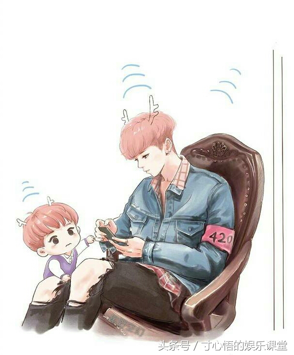 鹿晗q版萌图,鹿晗q版图