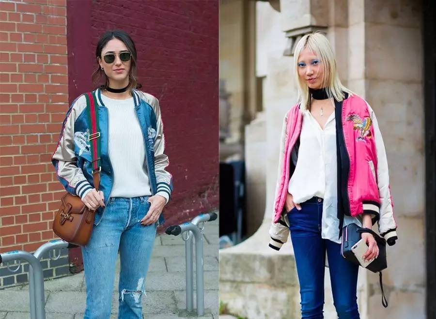 重磅刺绣夹克,朋克风刺绣夹克