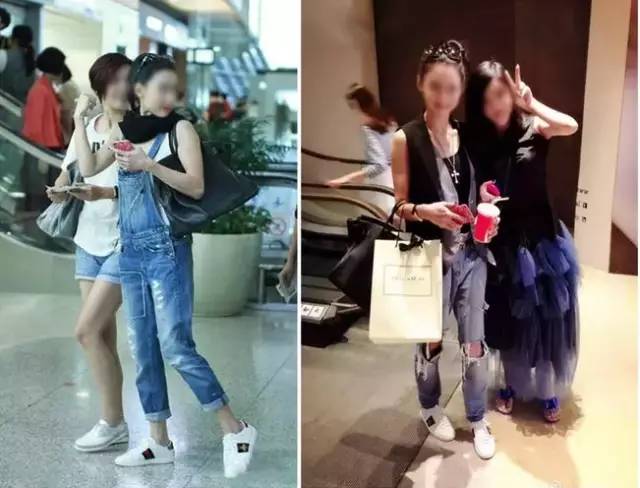 古琦印花小白鞋,古琦小白鞋同款