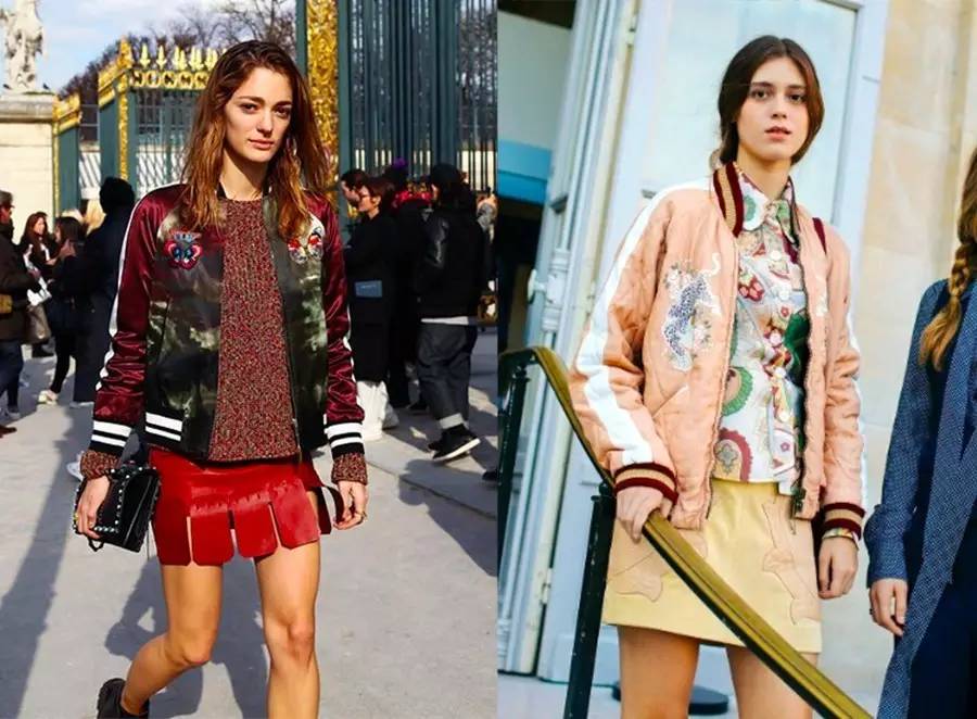 重磅刺绣夹克,朋克风刺绣夹克