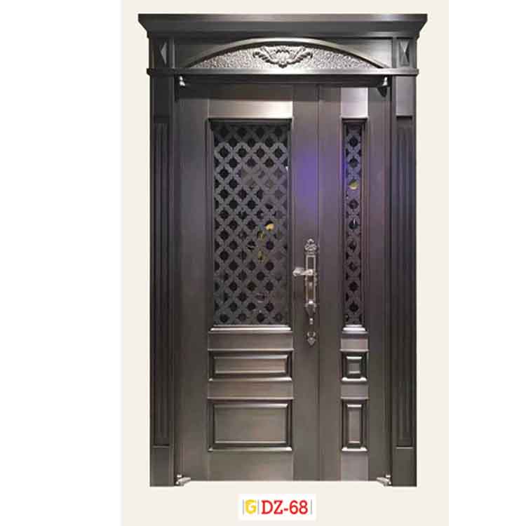 铸铝门仿铜门,仿铜门和不锈钢镀铜门的区别