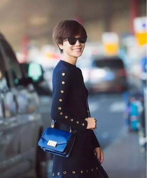 拯救大额头高发际线学王珞丹微风刘海超短发就搞定了