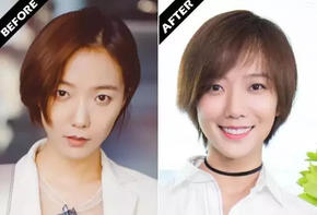 拯救大额头高发际线学王珞丹微风刘海超短发就搞定了