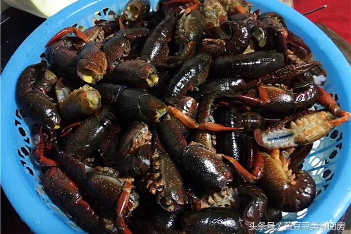 在家做油焖小龙虾真实图片,来一盆油焖小龙虾