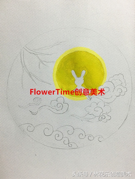 情满中秋素描,水粉画教程简单8-12岁秋天