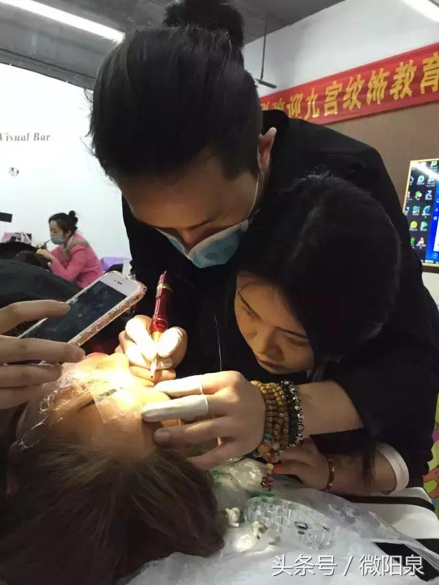 九洲纹饰教育传播机构携阳泉成远化妆美甲纹绣学校开课啦