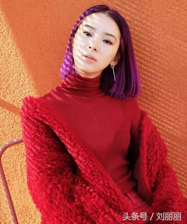 红色头发染紫色头发用漂吗,红色头发怎么改色