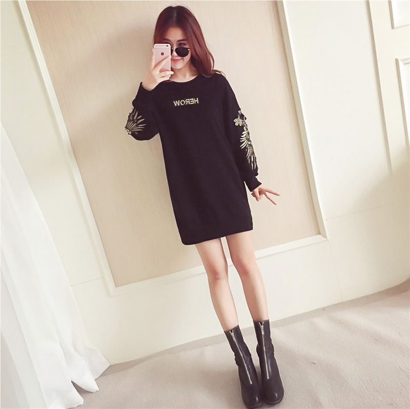 韩版修身连衣裙,秋季时尚连衣裙女韩版显瘦