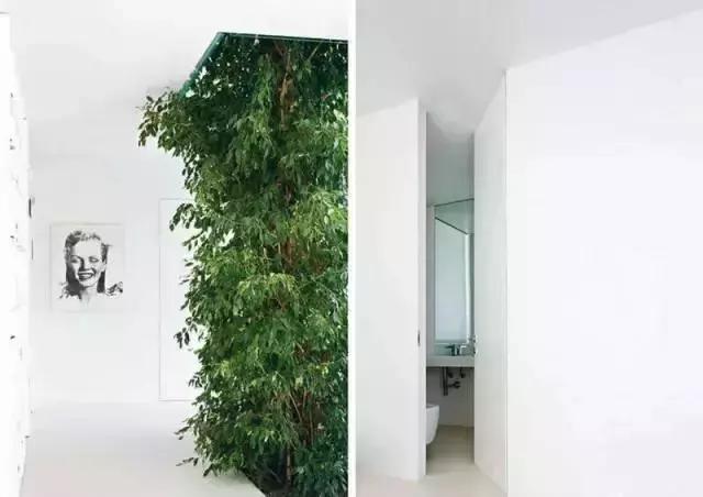 卫生间门正对餐厅和阳台,餐厅正对卫生间