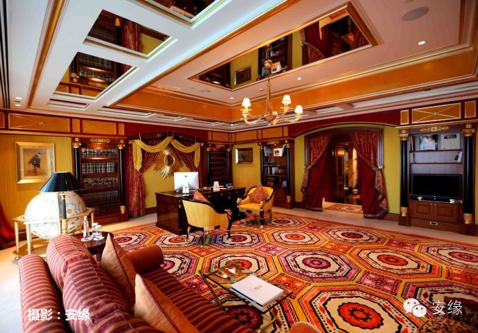 迪拜帆船酒店总统套房体验,一万一晚的迪拜帆船酒店