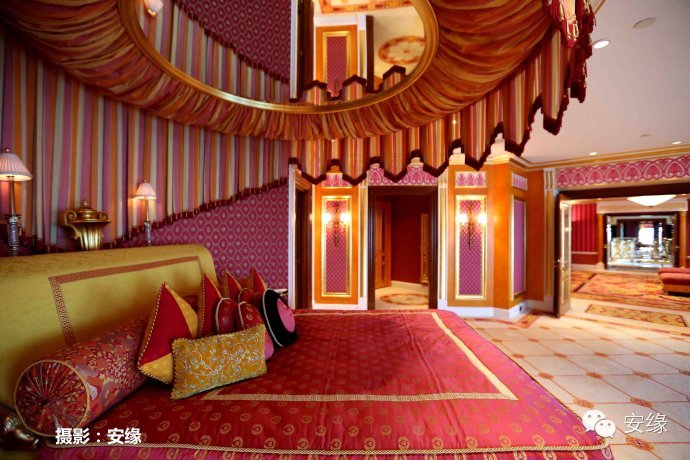 迪拜帆船酒店总统套房体验,一万一晚的迪拜帆船酒店