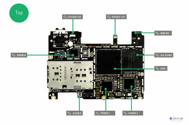 拆解小米手机,小米4s手机拆解