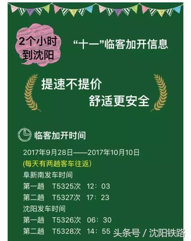 阜新南站列车最新消息,最新阜新南站普快列车表