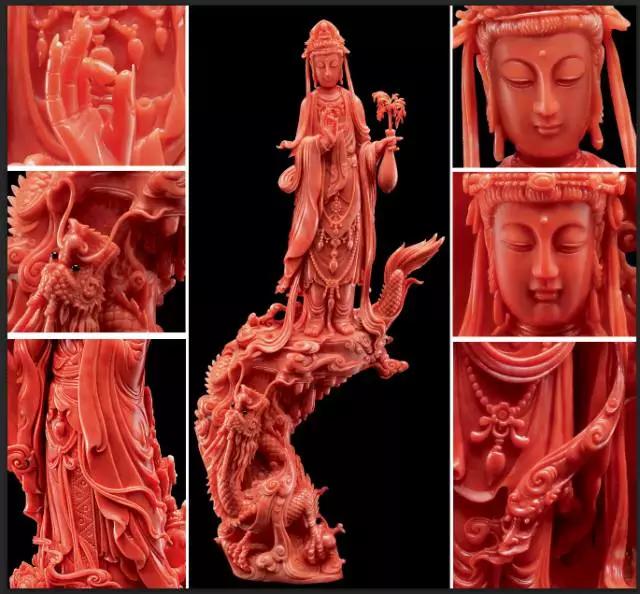 珊瑚石雕刻作品,红珊瑚雕刻作品图片大全欣赏