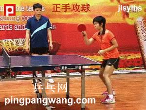 乒乓球横板正手攻球教学,乒乓球横板正手攻球基本功