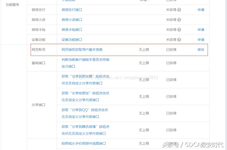 关于微信公众号scope参数错误或没有scope权限的解决方案