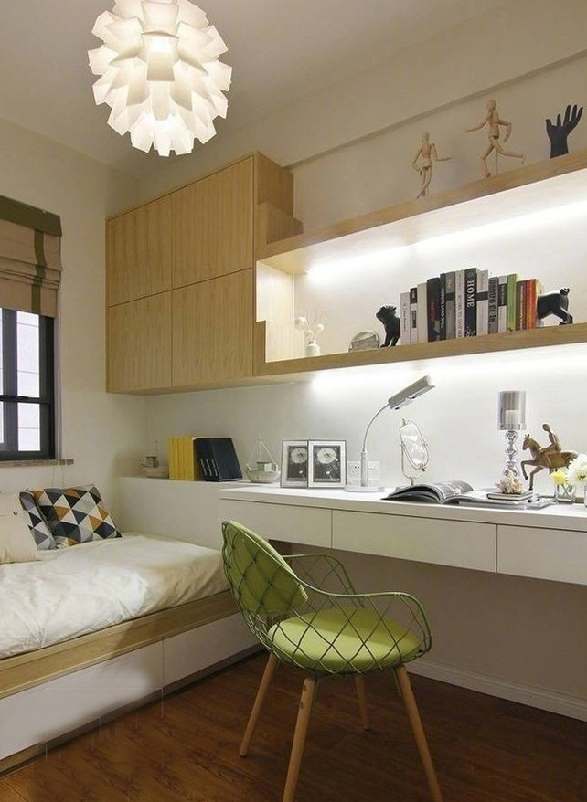 老公非在餐厅装修展示柜，无锡89㎡现代三居室，全包造价10万