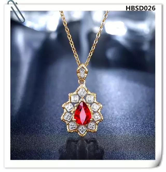 老凤祥红宝石吊坠款式,蓝宝石吊坠经典款式