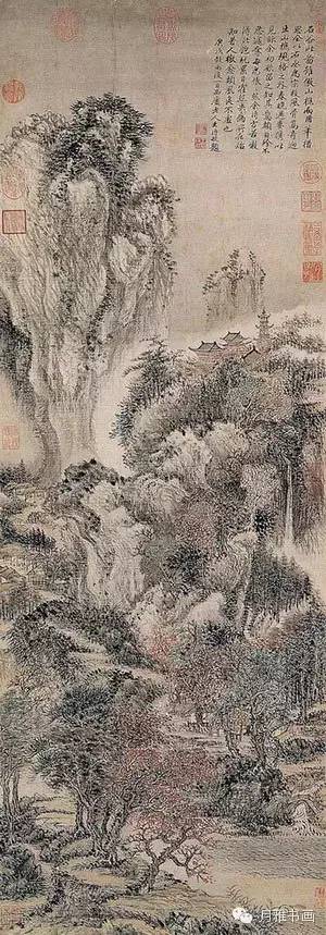清代龚贤山水画高清大图,清代山水画名家作品欣赏
