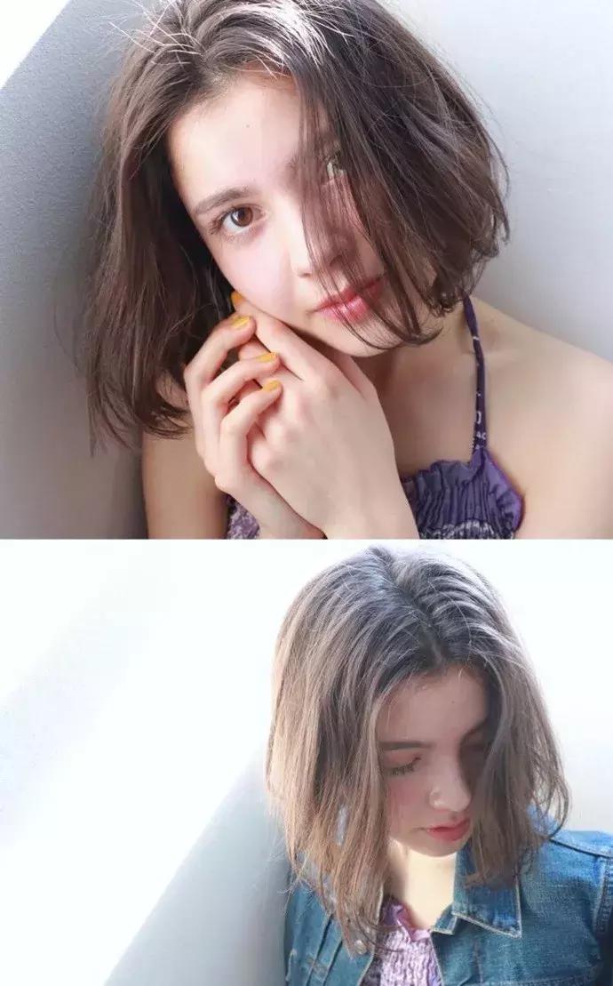 微卷短发修剪,初秋短发扎发