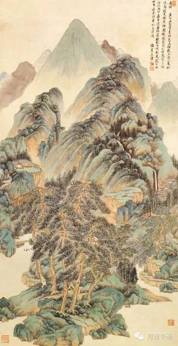 清代龚贤山水画高清大图,清代山水画名家作品欣赏