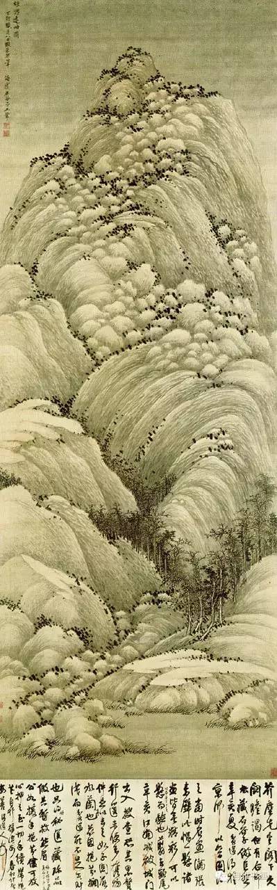 清代龚贤山水画高清大图,清代山水画名家作品欣赏