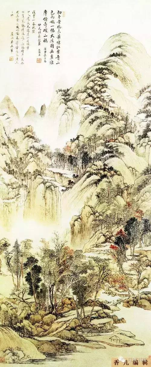 清代龚贤山水画高清大图,清代山水画名家作品欣赏