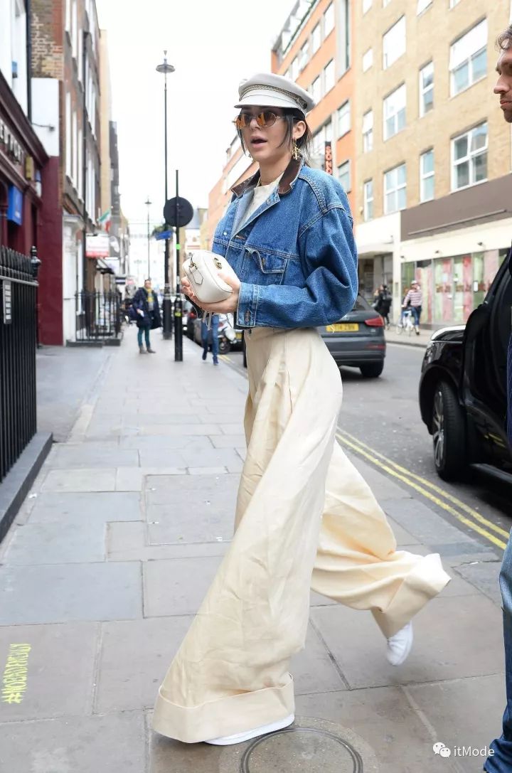 阔腿裤平底鞋,平底鞋阔腿裤搭配图片