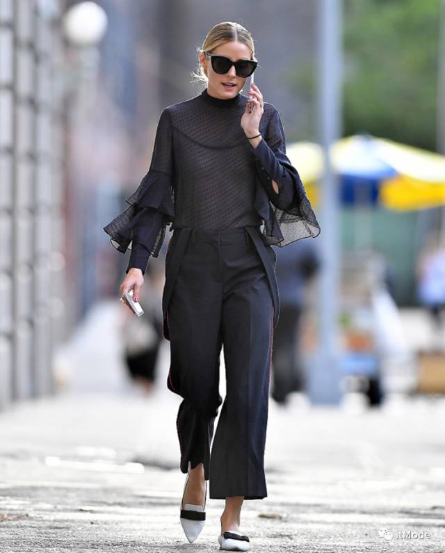 阔腿裤平底鞋,平底鞋阔腿裤搭配图片