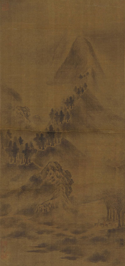 荆浩笔法论指的什么,荆浩山水笔法布置