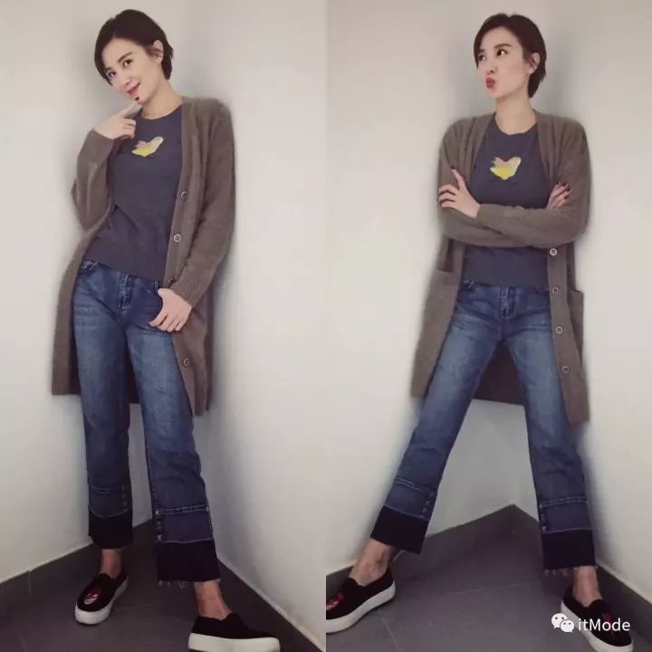 阔腿裤平底鞋,平底鞋阔腿裤搭配图片