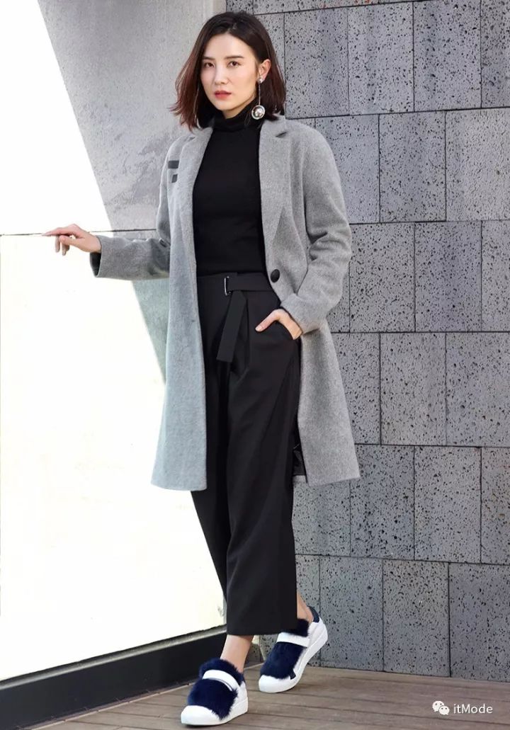 阔腿裤平底鞋,平底鞋阔腿裤搭配图片