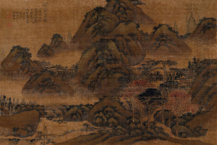 荆浩笔法论指的什么,荆浩山水笔法布置