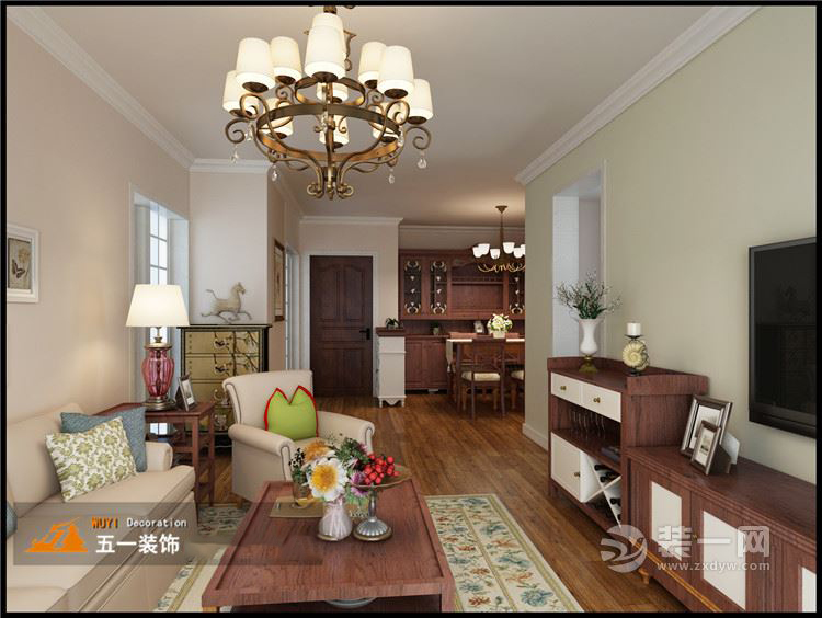 合肥华邦繁华里92平新家半包4.5万，实拍美式入住效果，附设计图