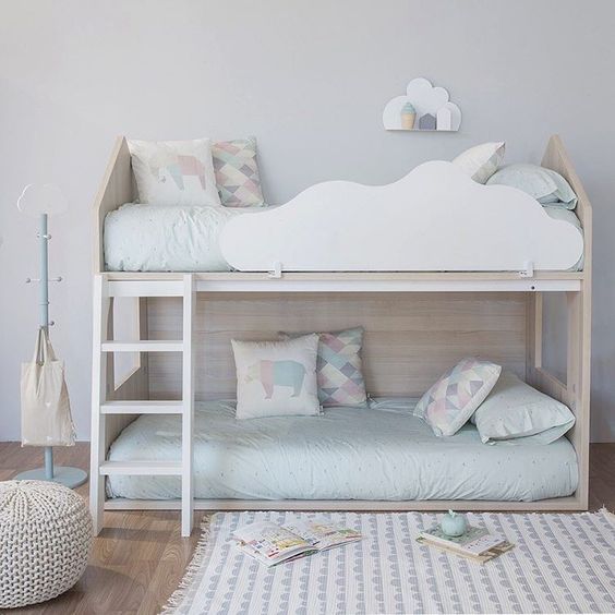 儿童房榻榻米上下床装修效果图,儿童房装修十大错误