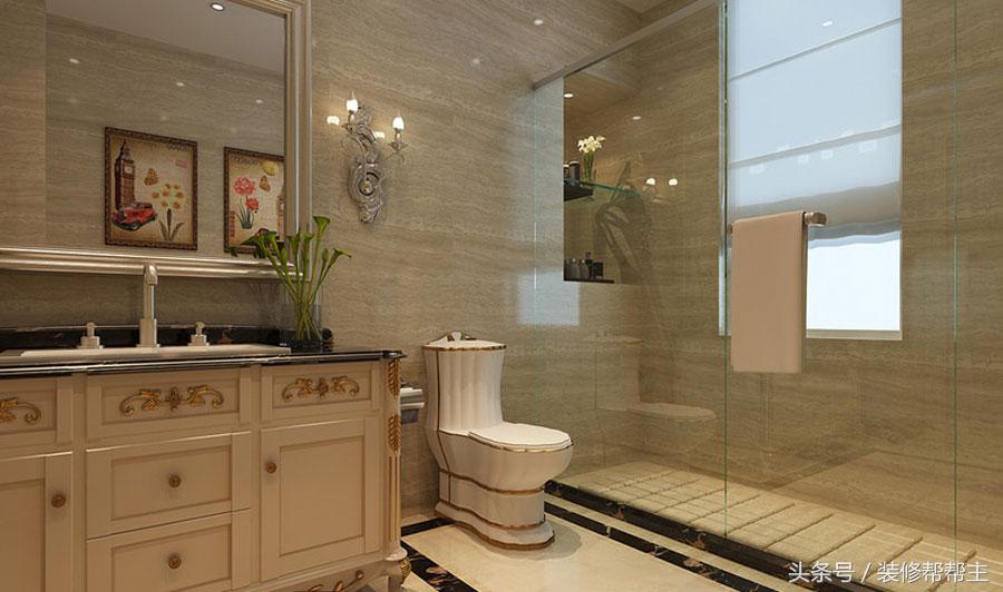 客厅暖色系抛釉砖,装修风格亚金色