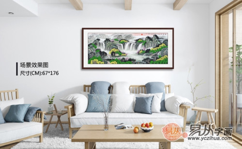 客厅就该挂有内涵的画，体验青翠瓦砾的艺术世界