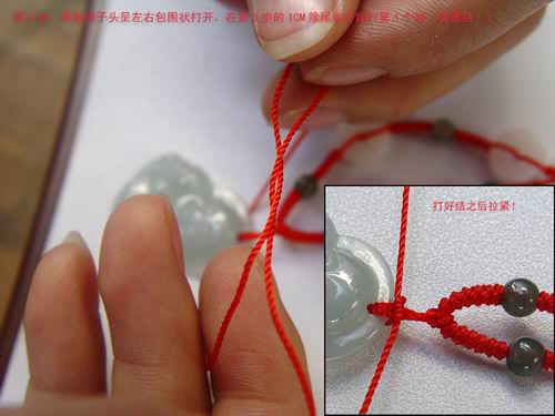 项链绳吊坠打结不伸缩,佛珠项链吊坠打结方法