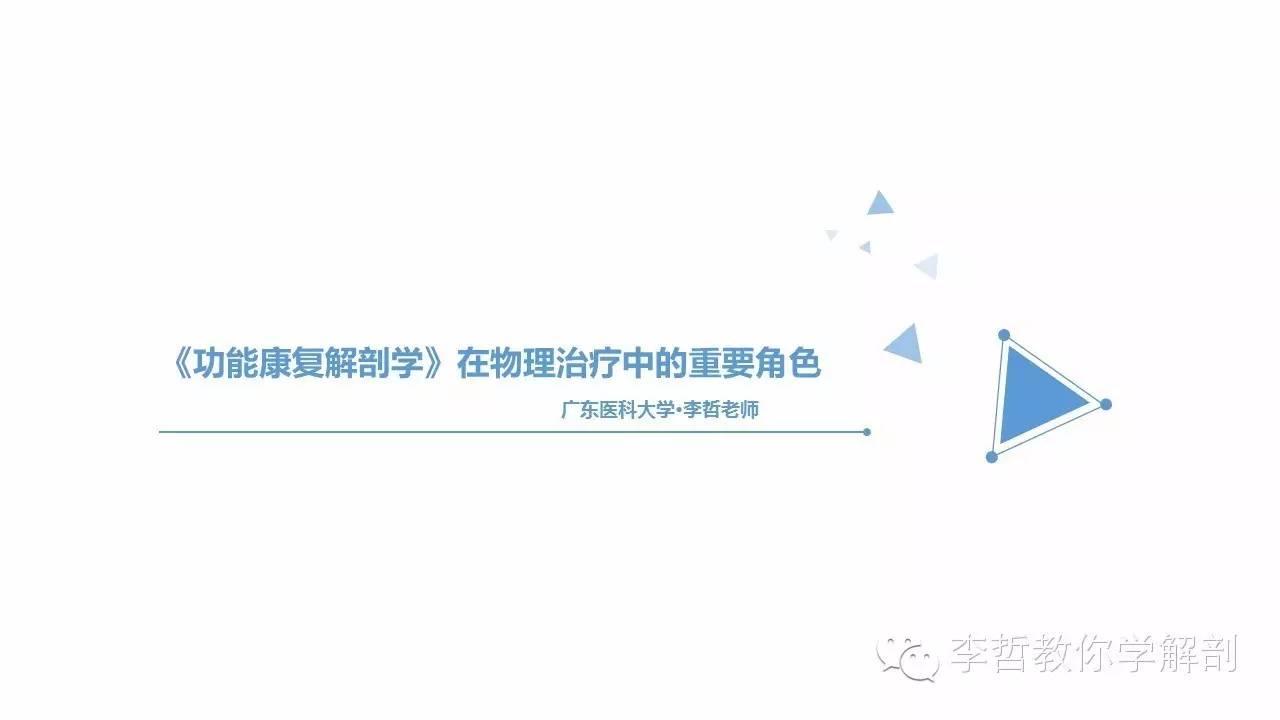康复治疗学物理治疗,功能解剖学主要介绍什么
