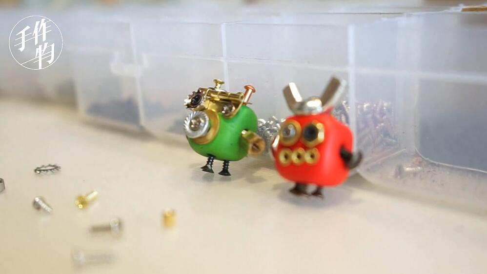 手工制作娇小可爱的软陶小机器人——图文分解