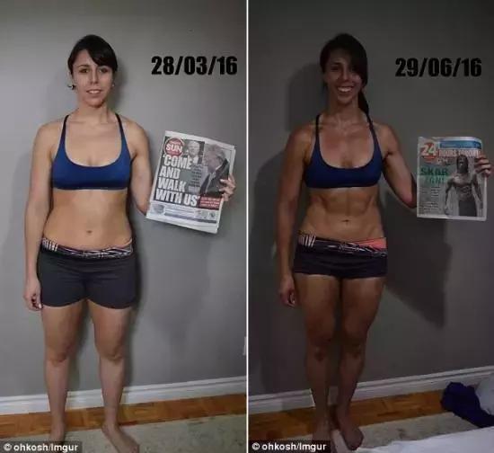 健美运动员停止健身一年后的样子,健美运动员减脂前后对比照