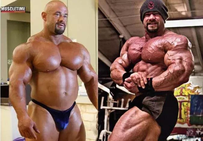 健美运动员停止健身一年后的样子,健美运动员减脂前后对比照