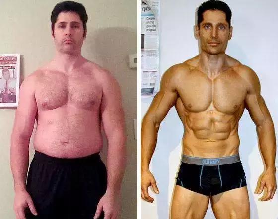 健美运动员停止健身一年后的样子,健美运动员减脂前后对比照