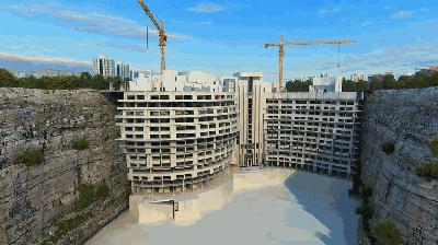 别具一格魔都深坑酒店,魔都深坑下的乌托邦佘山深坑酒店