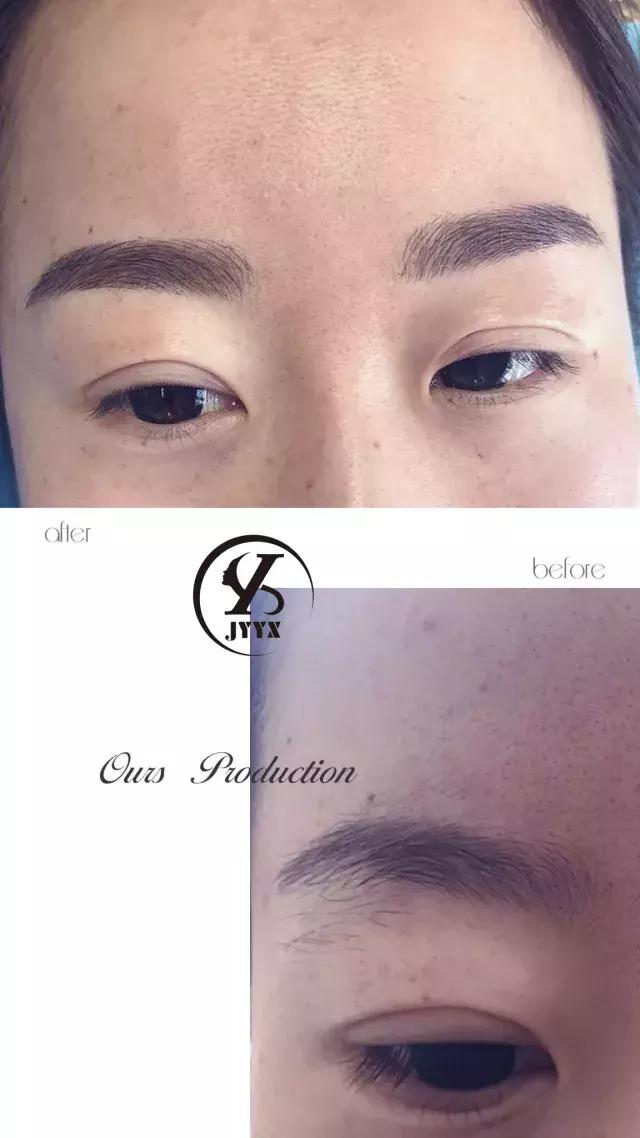 眉毛有点发蓝用什么颜色,眉毛做了两年还是很深发蓝