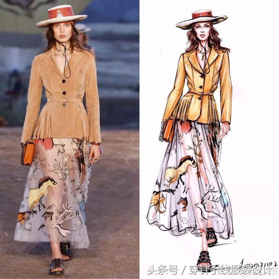 时装画手绘表现技法,时装画手绘效果图教程