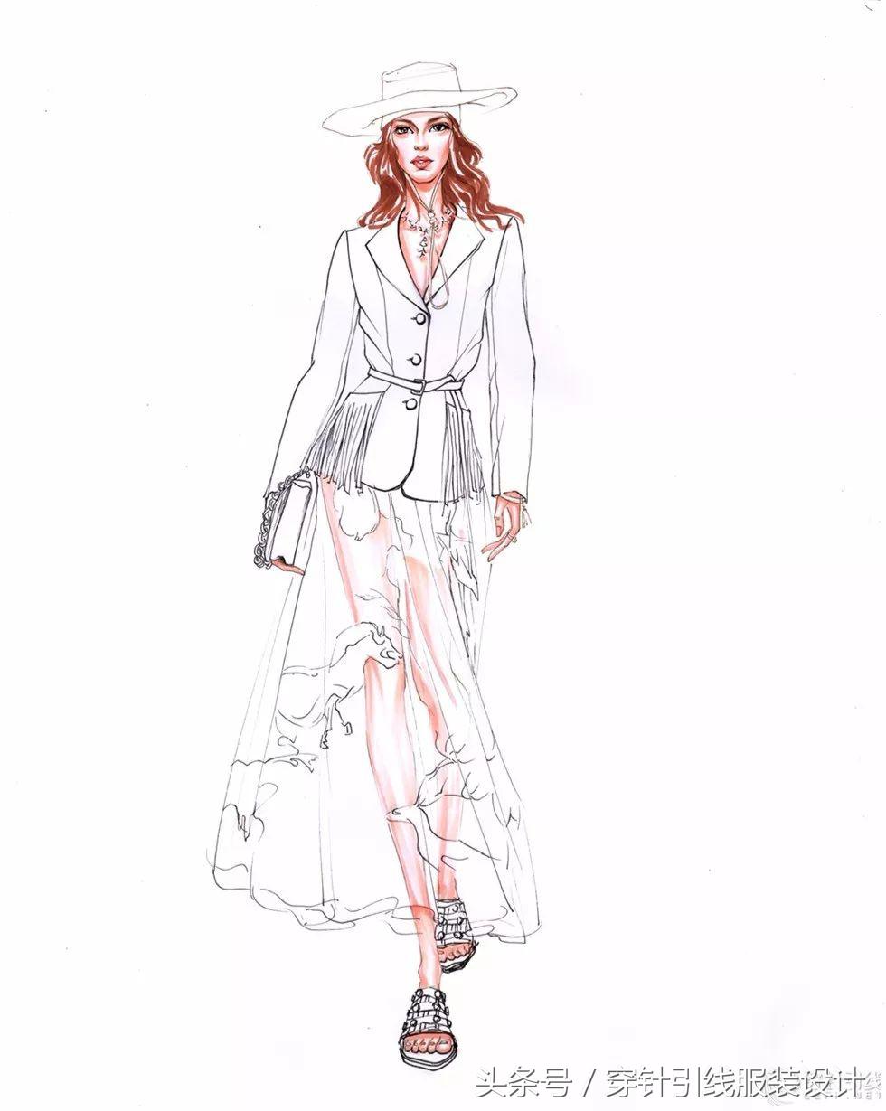 时装画手绘表现技法,时装画手绘效果图教程