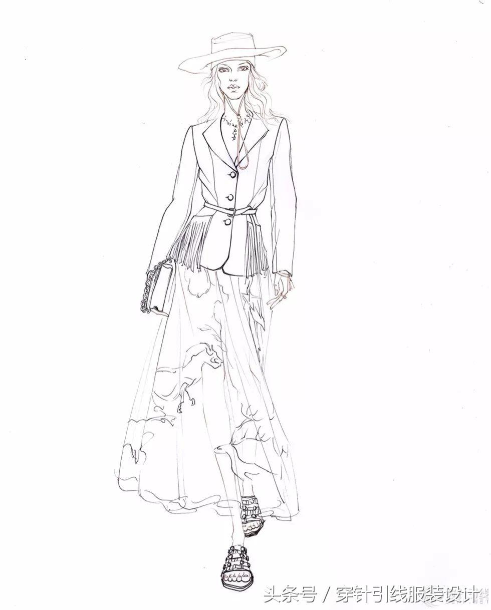 时装画手绘表现技法,时装画手绘效果图教程