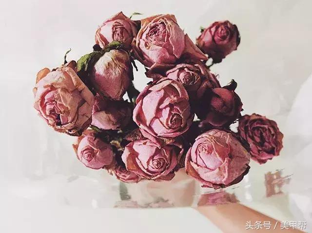 干美甲款式图片大全,蜜糖小姐美甲焦糖玫瑰色款式